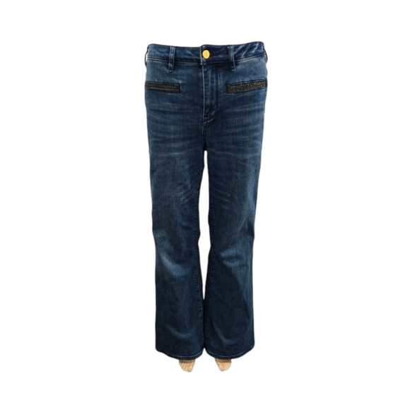 Pilcro and the Letterpress Dark Blue High Rise Jeans - Picture 5 of 11